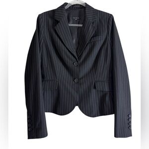 The Limited Black Pinstripe Blazer Size 8